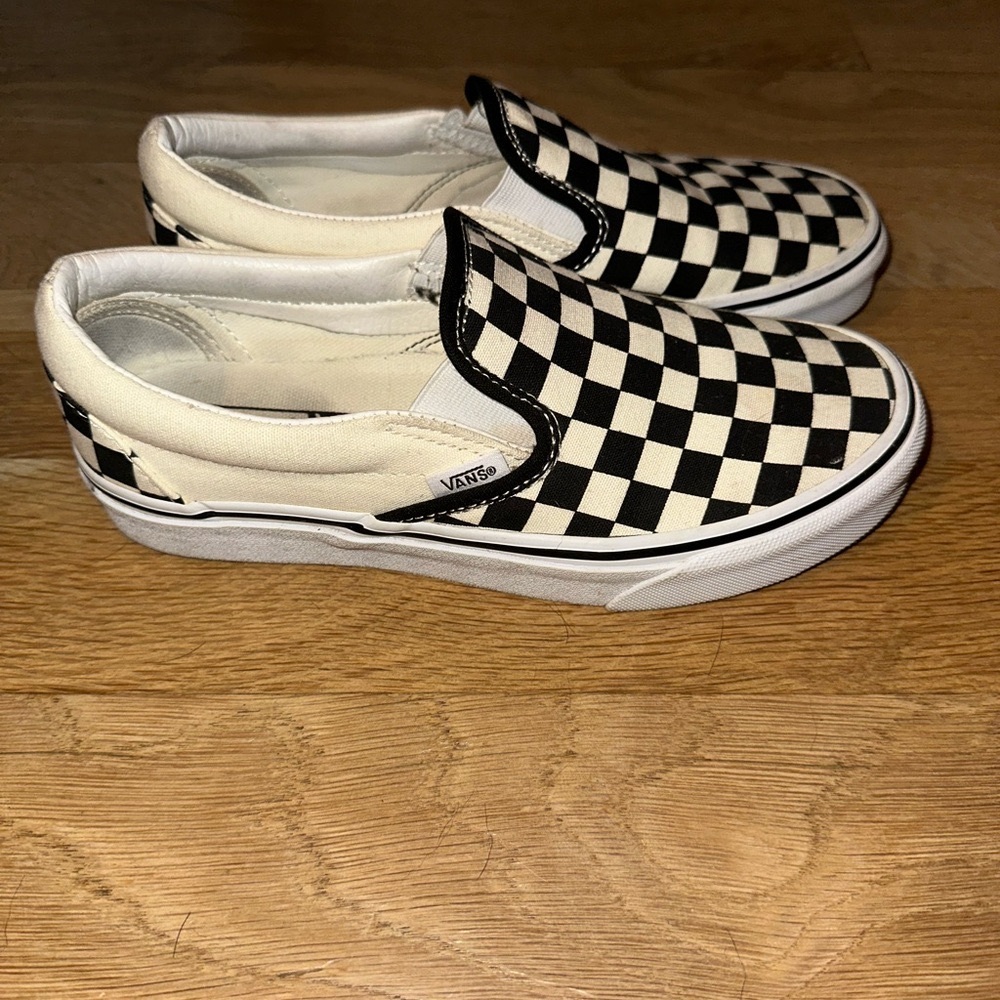 Vans Black and White Checkerboard Sneakers